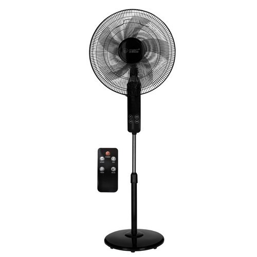 VENTILADOR GSC TEHRI NEGRO PIE C/MANDO 43CMS 30W